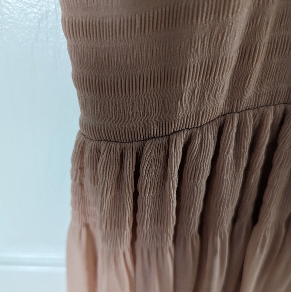 Beautiful French Connection beige sheer halter dress - Picture 5 of 8